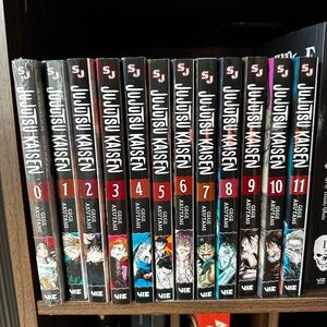 Jujutsu Kaisen Manga Volumes 0–11 - Black & Red Spines